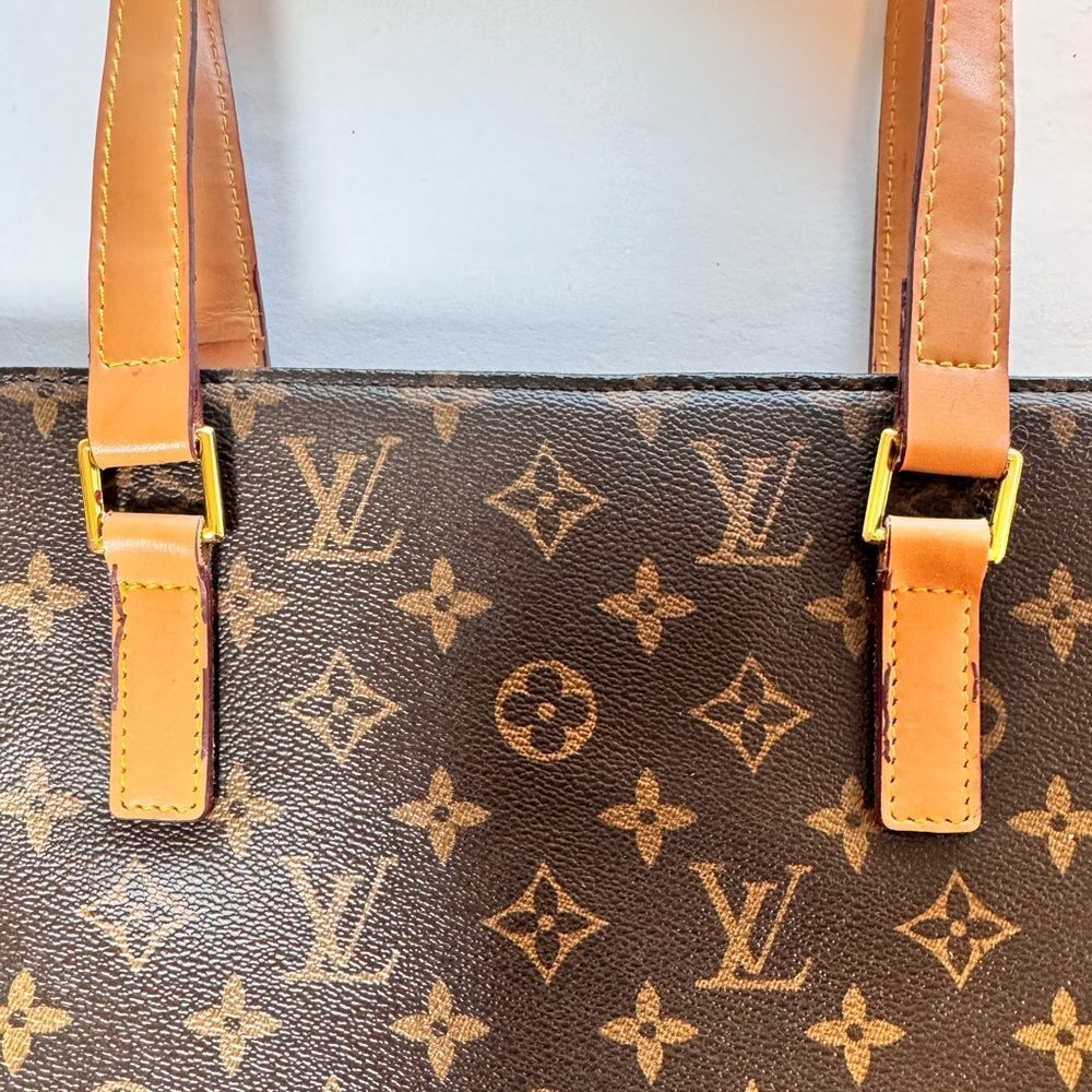 Authentic LOUIS VUITTON Vintage Luco Tote Bag Monogram Brown Logo LV - Picture 13 of 14